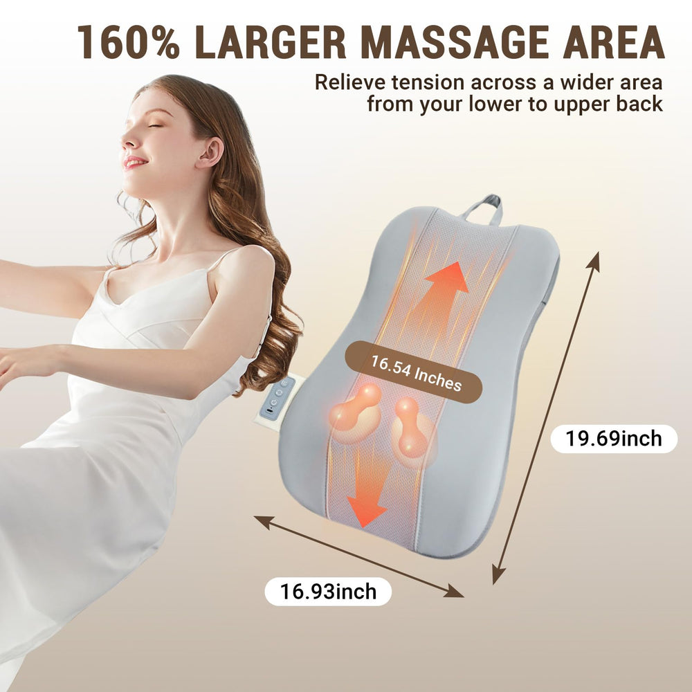 SavvyMate ultra-thin design massage pillow fits discreetly on any seat