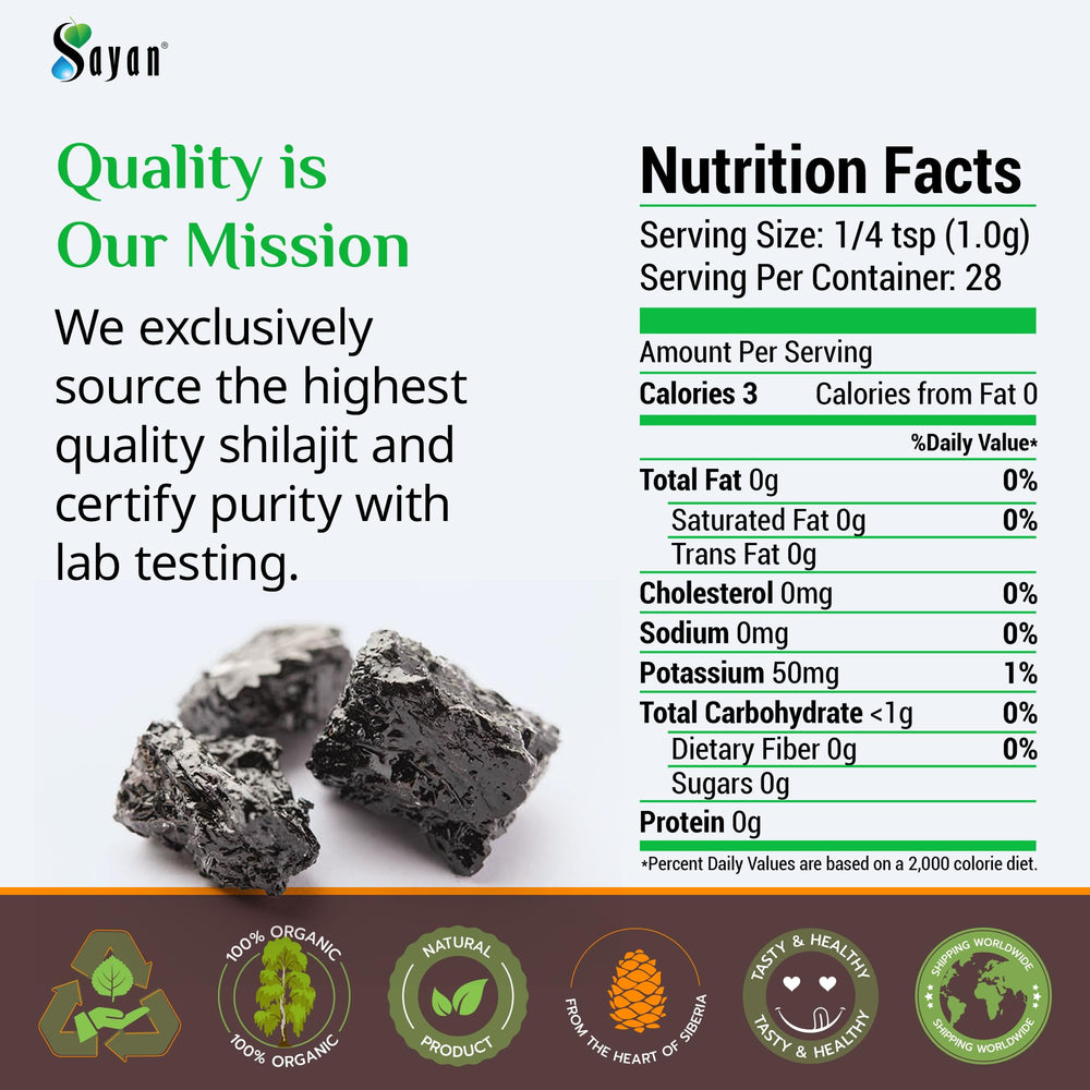 Sayan ISO lab testing seal—trusted purity and quality assurance