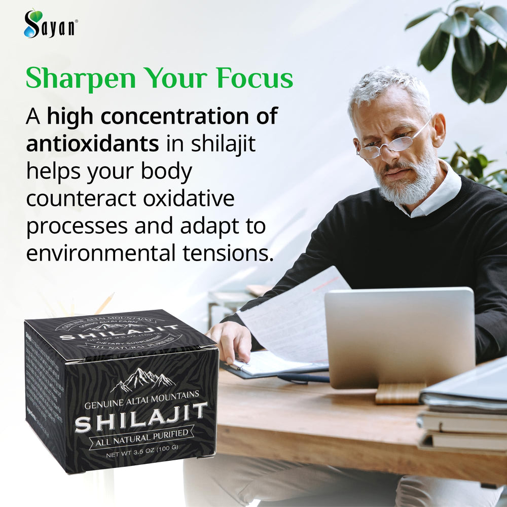 Sayan Pure Shilajit Resin drops on tongue for quick consumption
