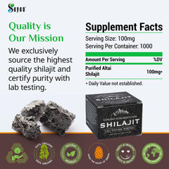 Sayan Pure Shilajit Resin measuring scoop for easy daily use