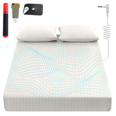 Sayorg grounding sheets king cover on bed, promoting comfortable, breathable sleep