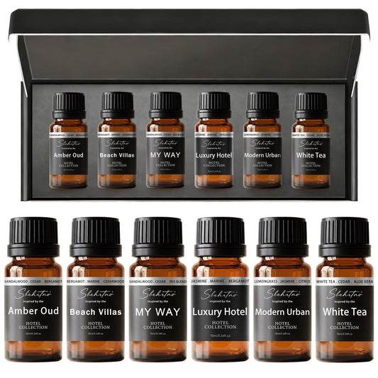 Sbehrtno hotel diffuser oil gift set 6x10ml in a premium box for home luxury