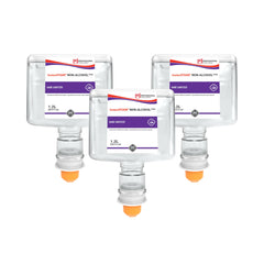SC Johnson InstantFOAM non-alcohol sanitizer bottle dispenses moisturizing foam for quick hand hygiene