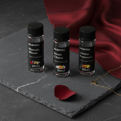 Oil used with candles and soaps to create layered scents