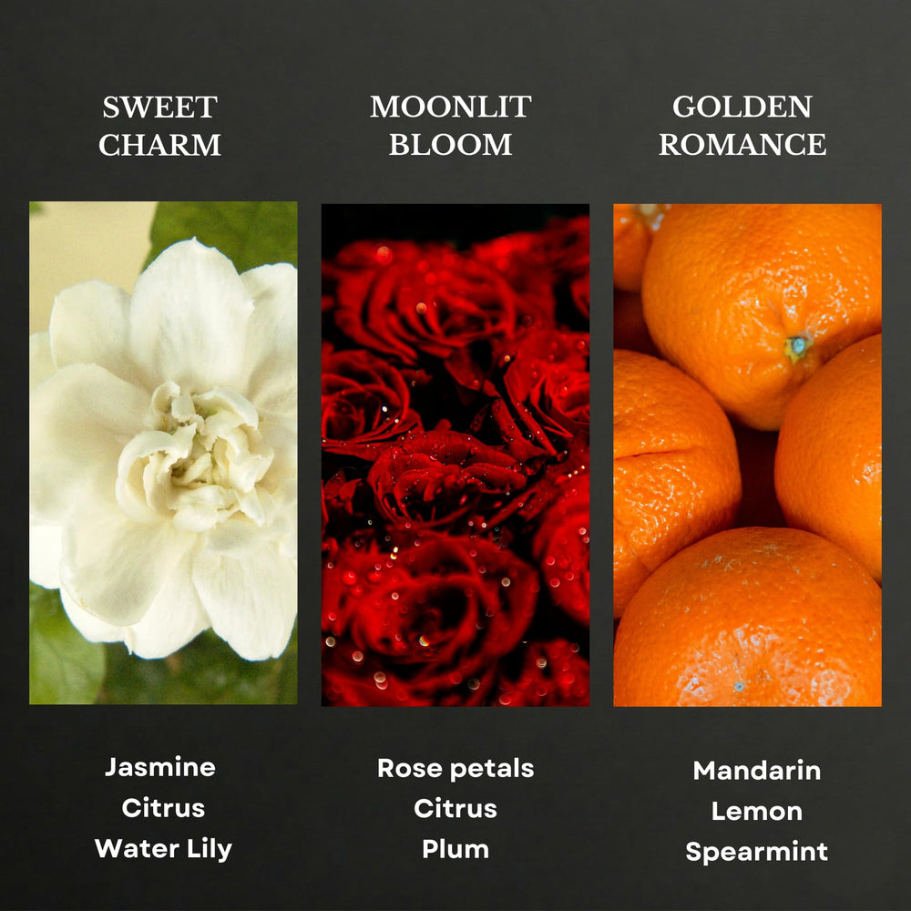 Close-up of Sweet Charm oil with warm amber and musk hints