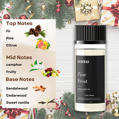 Scentia Pine Frost diffuser-ready setup for a cozy room