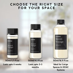 Gift-ready packaging for Scentia Secret Voyage 50 mL oil.