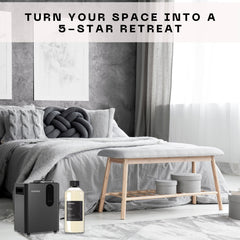 Scentia You base notes image shows sandalwood sage and mint