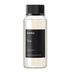 Scentia You diffuser oil bottle front view with premium fragrance.
