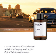 Scentify Havana aroma oil in a gift-ready bottle for thoughtful presents.
