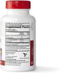 Schiff bottle on kitchen shelf for everyday use.