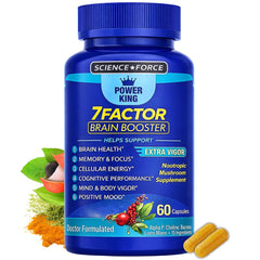 SCIENCE FORCE brain supplement bottle shown for daily cognitive support