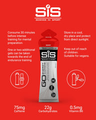 SIS Gel GO Energy + CAFF Berry used by athlete mid-race for sustained performance.