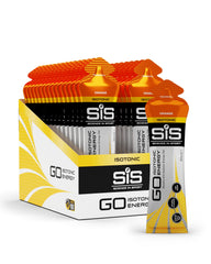 Science in Sport SIS Gel GO isotonic orange bottle ready for quick fueling during workouts