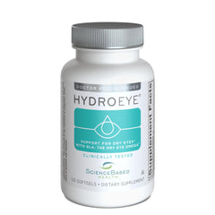 ScienceBased Health HydroEye bottle front shows branding and label for eye comfort