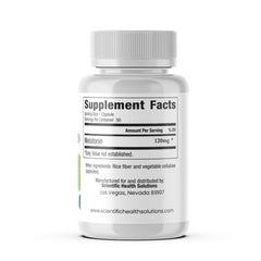 Scientific Health Solutions melatonin 120mg packaging emphasizes US-made quality and non-GMO ingredients.