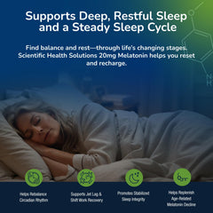 Scientific Health Solutions Melatonin 3-pack front view supports simple nightly use