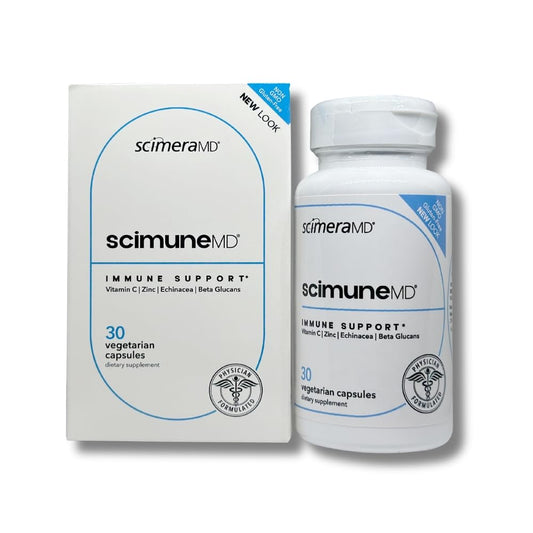 Scimune bottle front label by Scimera Bioscience signaling immune support