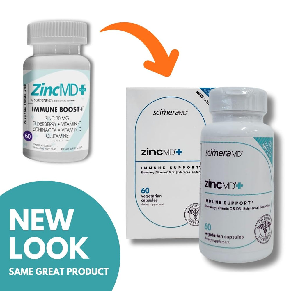 ScimeraMD ZincMD capsules close-up for easy-to-swallow daily supplement
