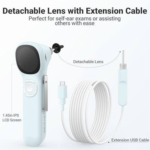 ScopeAround Otoscope 3.9mm lens fits narrow ear canals comfortably.