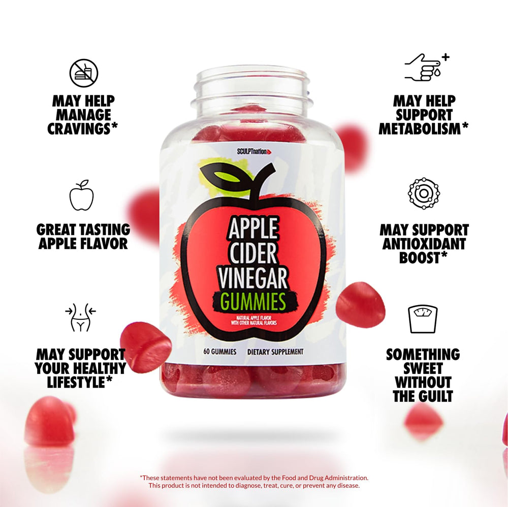 ACV gummies close-up highlighting real organic vinegar and candy-like taste.