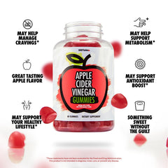 ACV gummies close-up highlighting real organic vinegar and candy-like taste.
