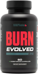 Sculpt Nation Burn bottle showing the daytime thermogenic fat burner for metabolism support.