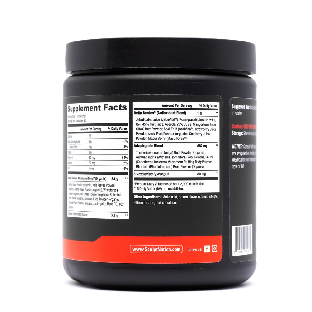 Ingredients like kale and collagen contribute to a balanced daily intake.