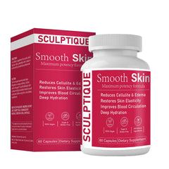 Sculptique smooth skin capsules bottle for daily circulation support.