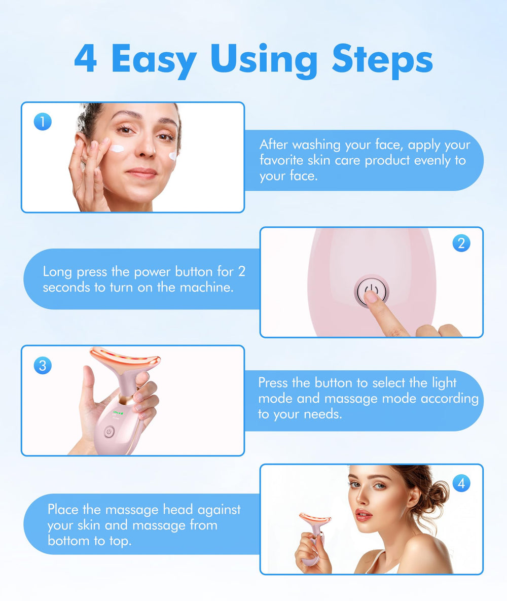 SDKWDH face massager targets wrinkles with gentle, effective sessions.