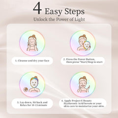 SDKWDH LED face mask travel-friendly design for on-the-go skincare.