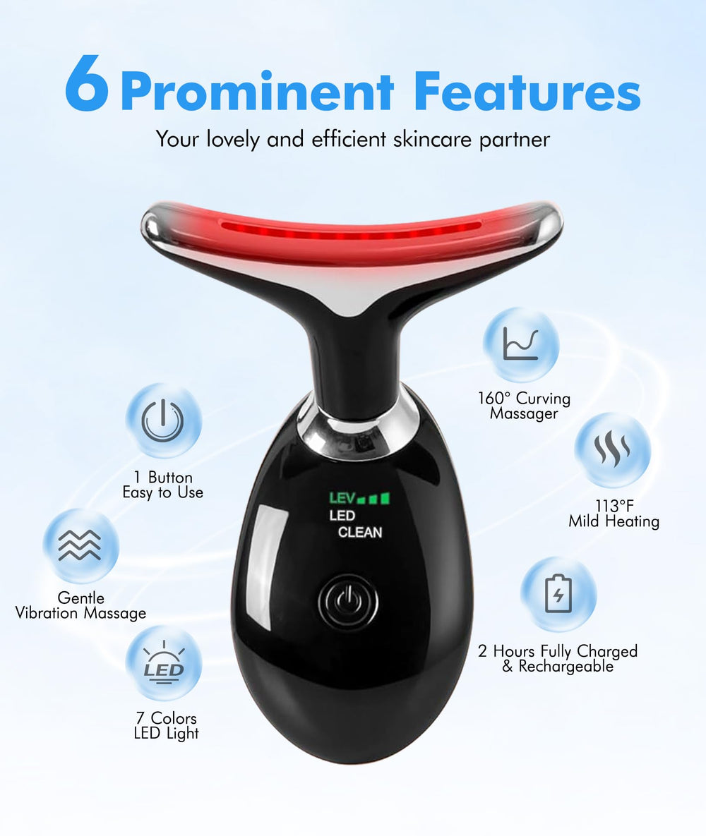 SDKWDH thermal and vibration modes for deeper at-home skin stimulation.