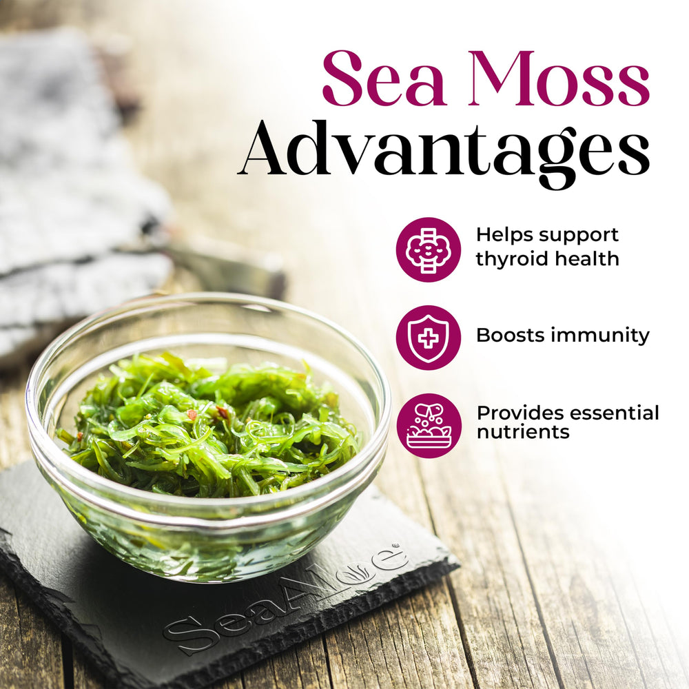 SeaAloe bottle label closeup shows natural ingredients suitable for daily hydration.