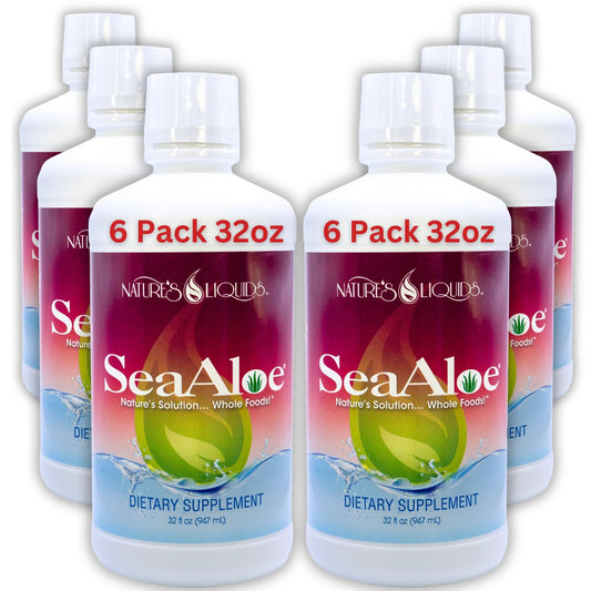 SeaAloe bottle of Oceanic Elixir ready for daily digestive support and gentle energy.