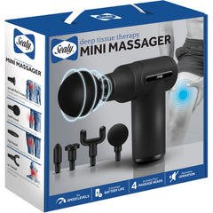 Sealy portable percussion device used by athletes for quick recovery.