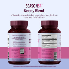 SEASON34 daily routine calendar image suggests steady 60-capsule regimen.