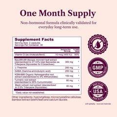 SEASON34 menopause mood memory packaging conveys safe, dose-based brain support.