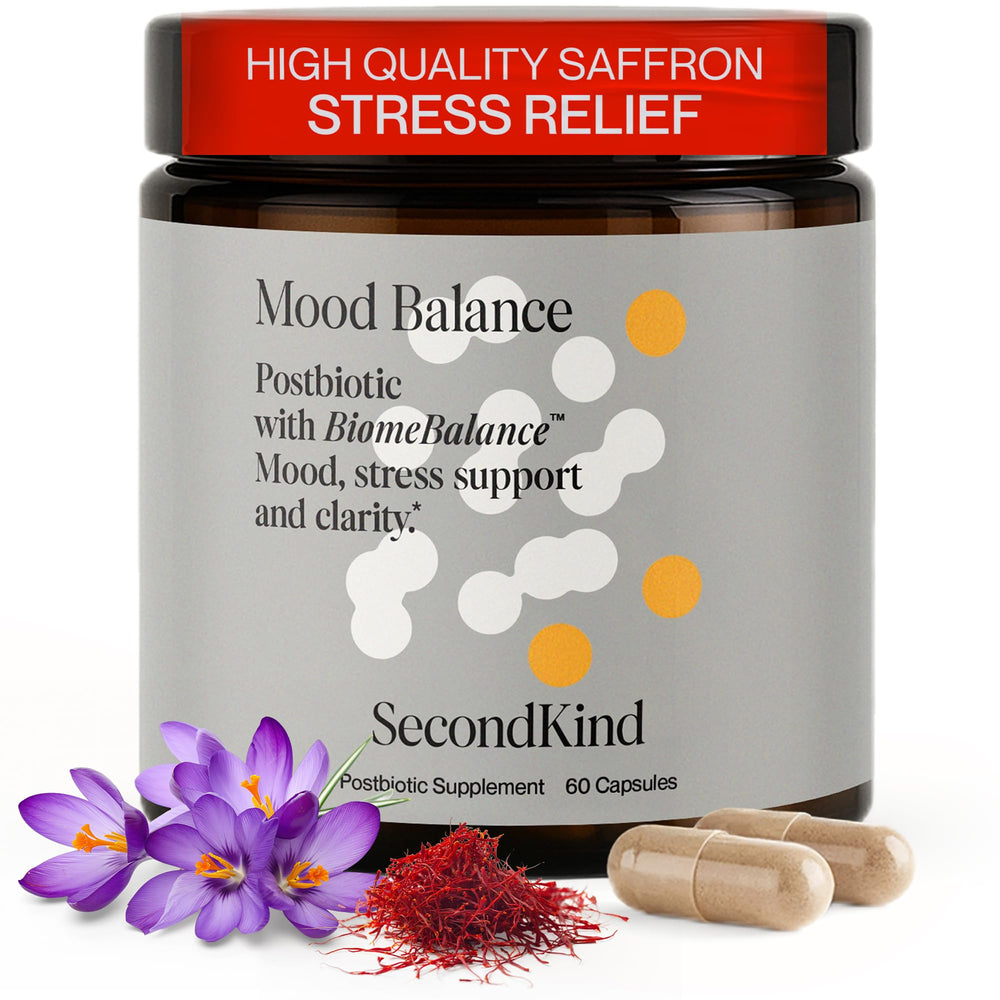 SecondKind anxiety relief bottle front for daily mood support.