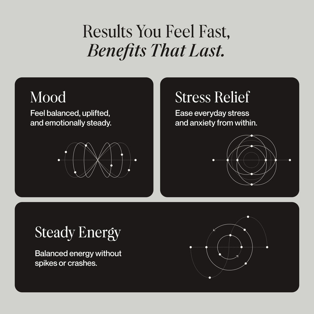 BiomeBalance postbiotics and saffron highlight calming synergy for mood support.