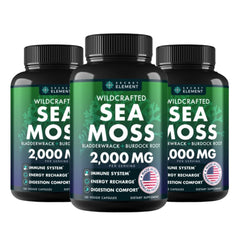 Secret Element Sea Moss Capsules bottle for convenient daily use.