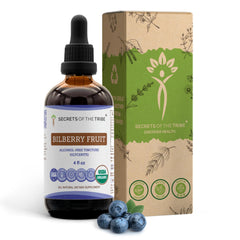 Secrets of the Tribe Bilberry drops bottle for daily eye wellness
