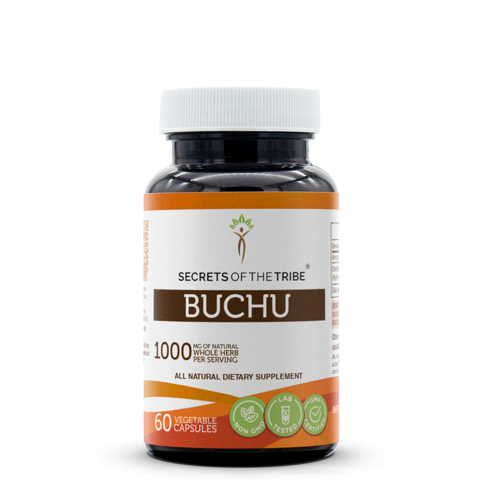 Secrets of the Tribe Buchu bottle with 60 capsules for daily use