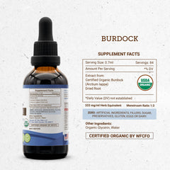 Secrets of the Tribe Burdock glass pour shows easy, smooth dispensing.