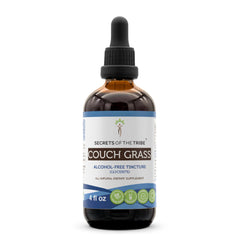 Secrets of the Tribe couch grass tincture bottle for easy daily use.