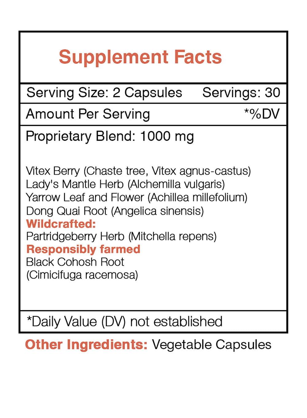 Secrets of the Tribe Cycle Regulator label close-up highlighting purity and ingredients