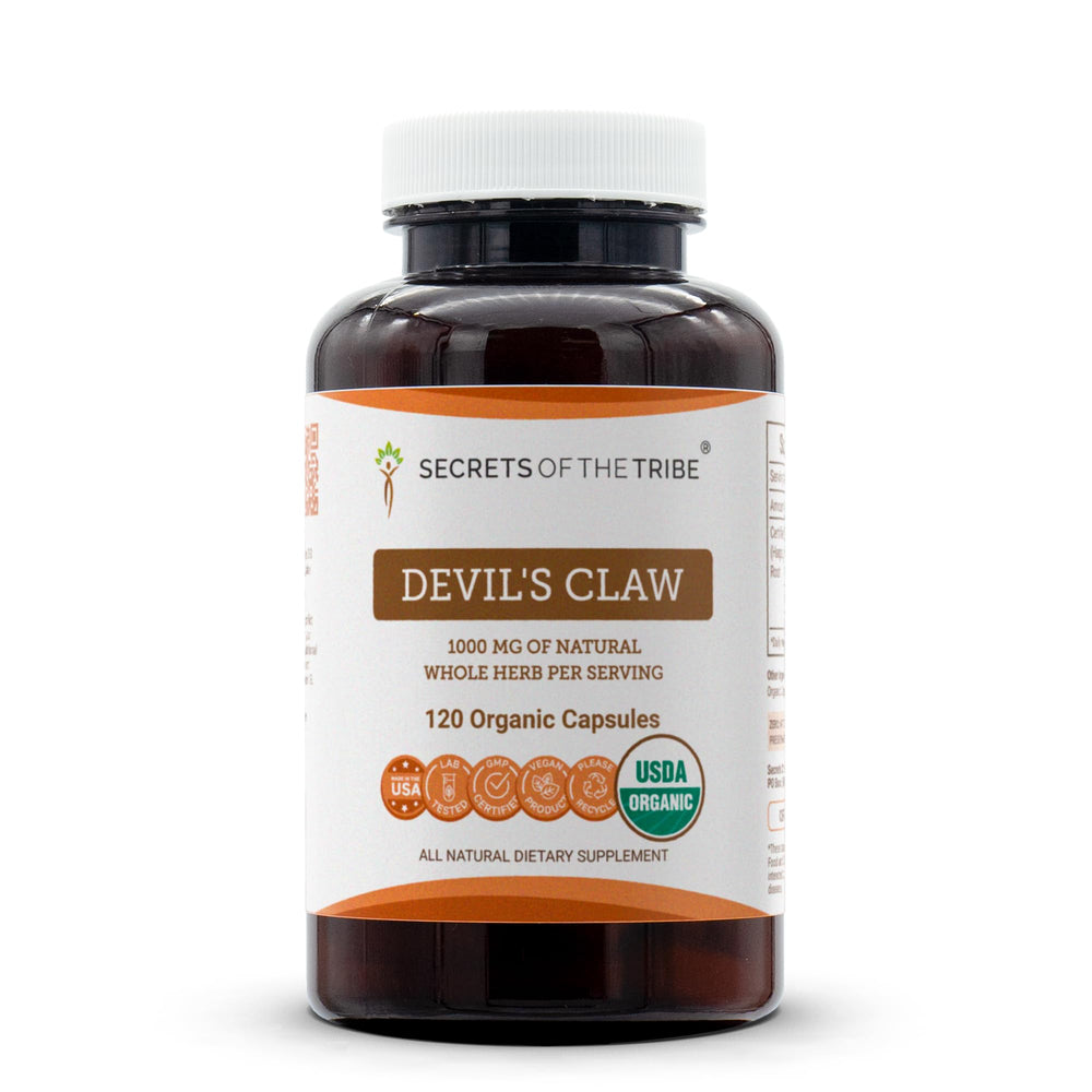Secrets of the Tribe Devil's Claw capsules bottle for daily wellness