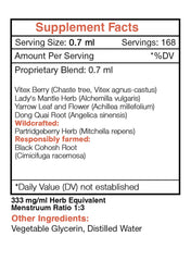 Herbal extract ingredients close-up showing wildcrafted botanicals