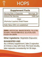 Secrets of the Tribe Hops bottle on shelf with USA-made mark.