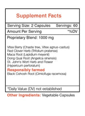 Secrets of the Tribe menopause secret bottle pour, illustrating easy daily supplementation