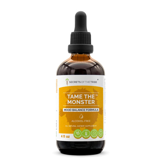 Secrets of the Tribe Mood Balance bottle, supporting daily wellness with a balanced herbal blend